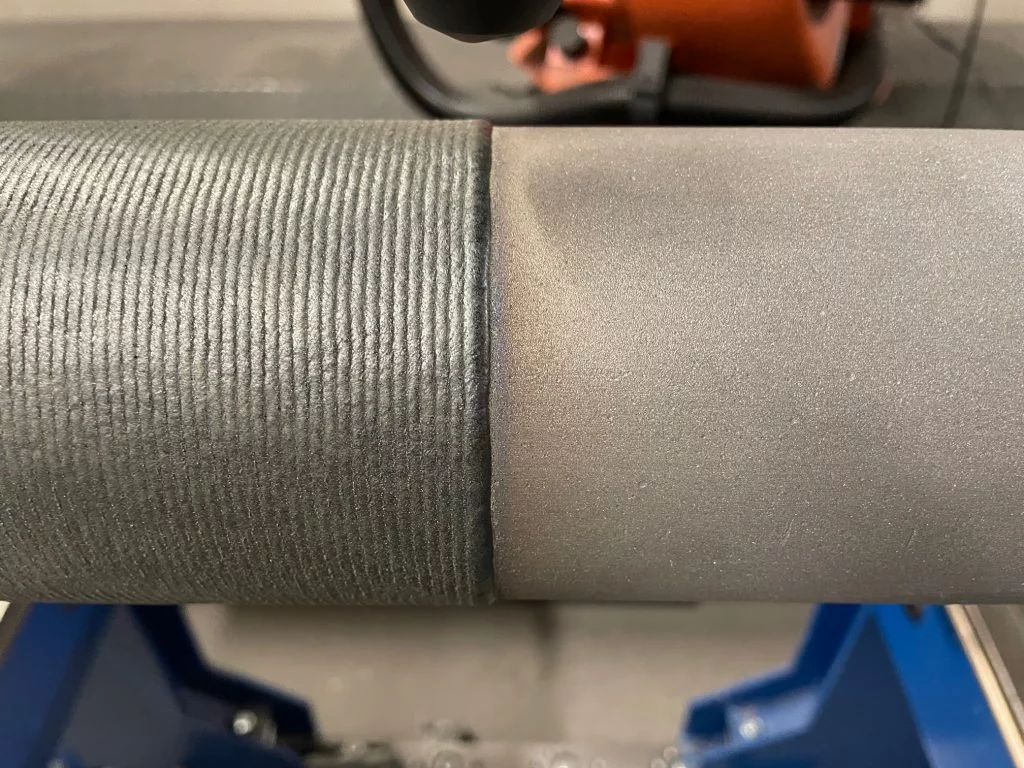 Detailaufnahme von einem beschichteten Blasrohr