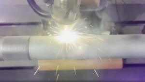 Screenshot aus dem Video zum Highspeed-LaserCladding